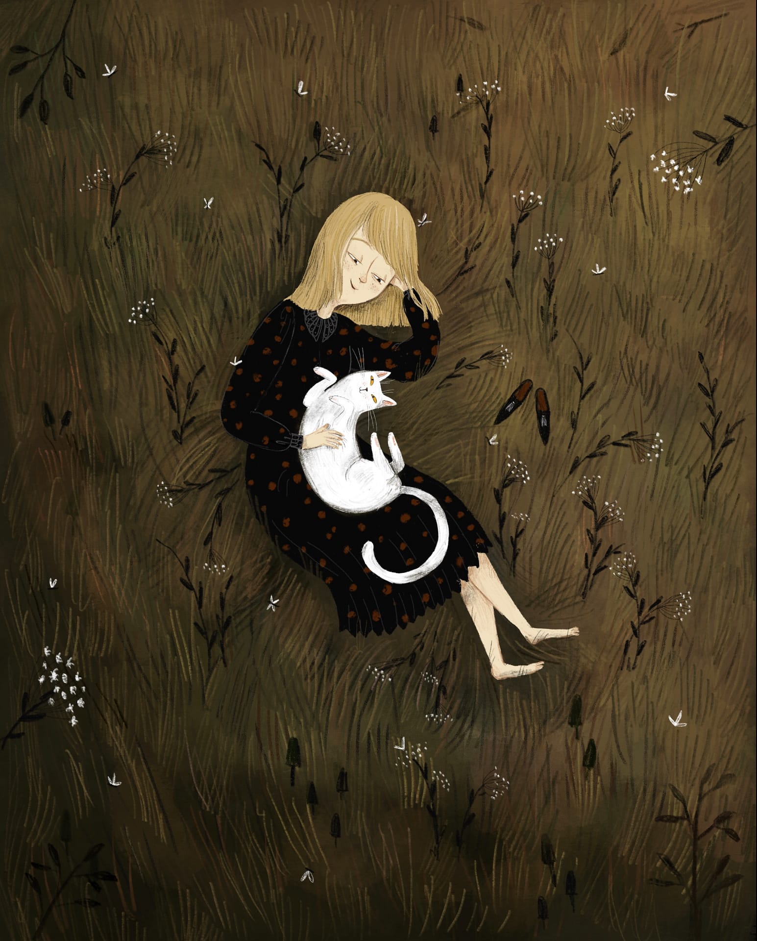 Cat girl illustration Lia Visirin