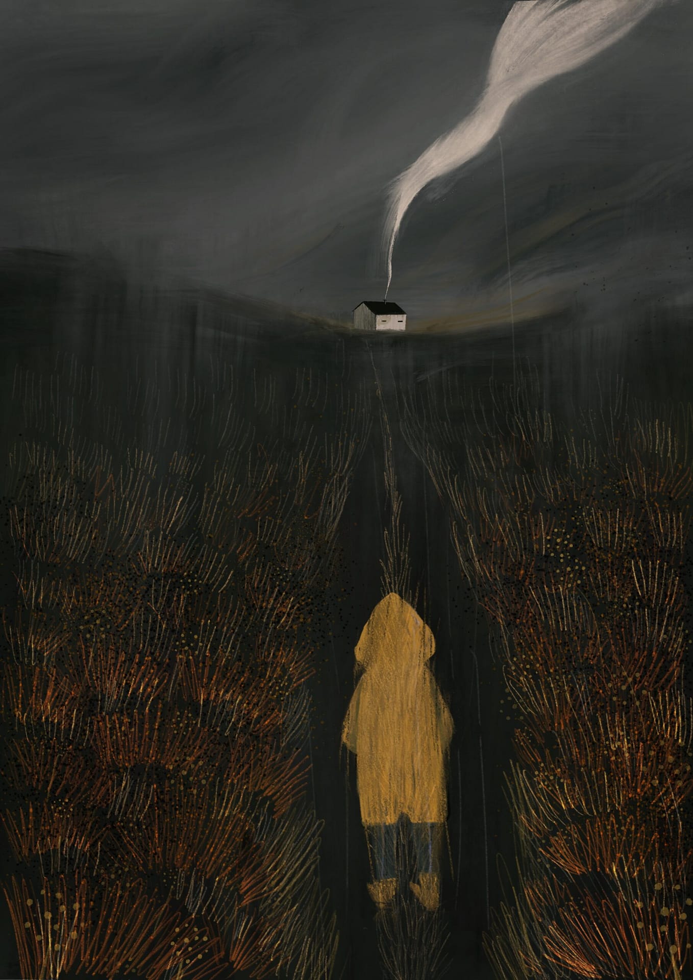 rainy night illustration by Lia Visirin