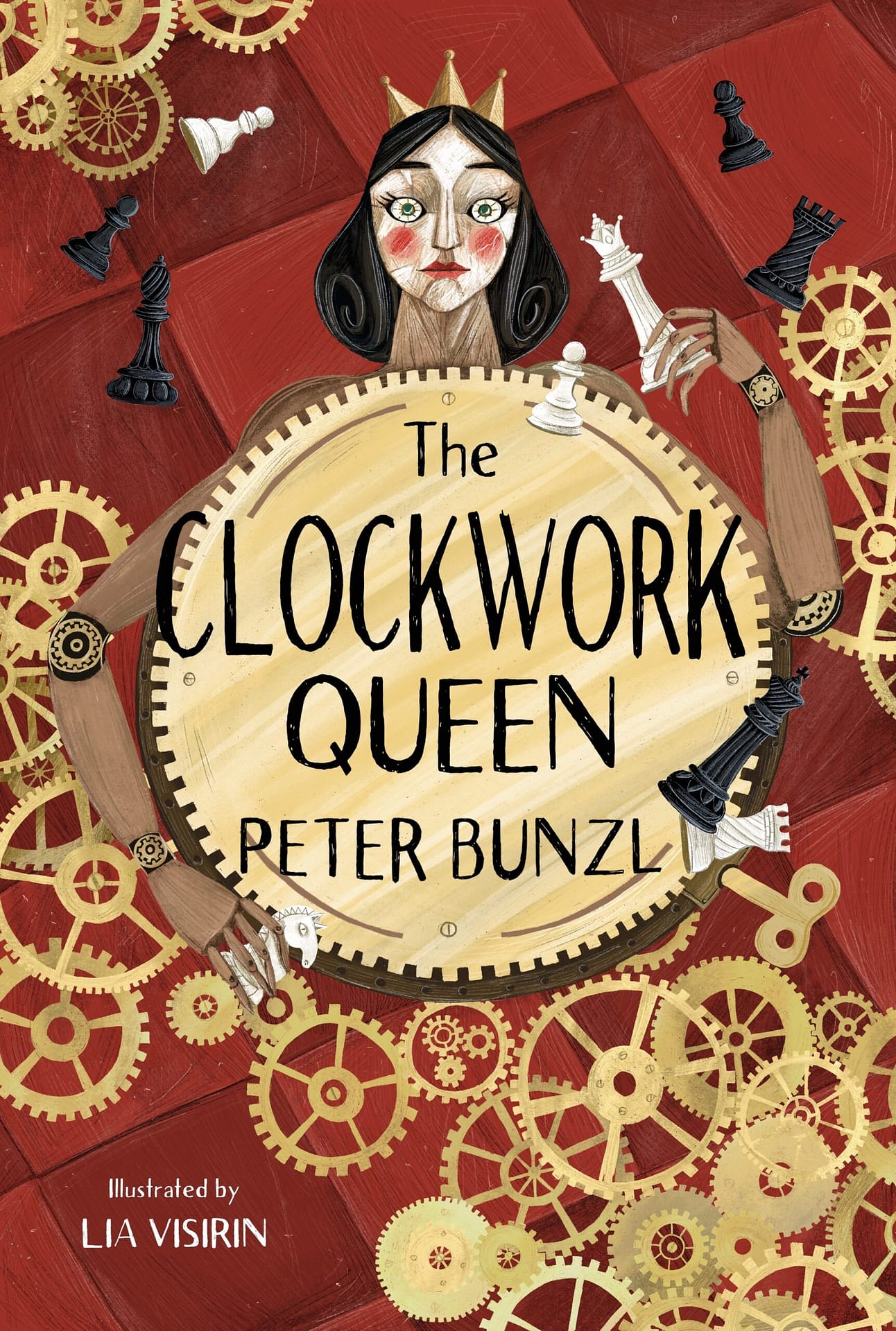 the clockwork queen cover illustration by Lia Visirin- Barrington stoke