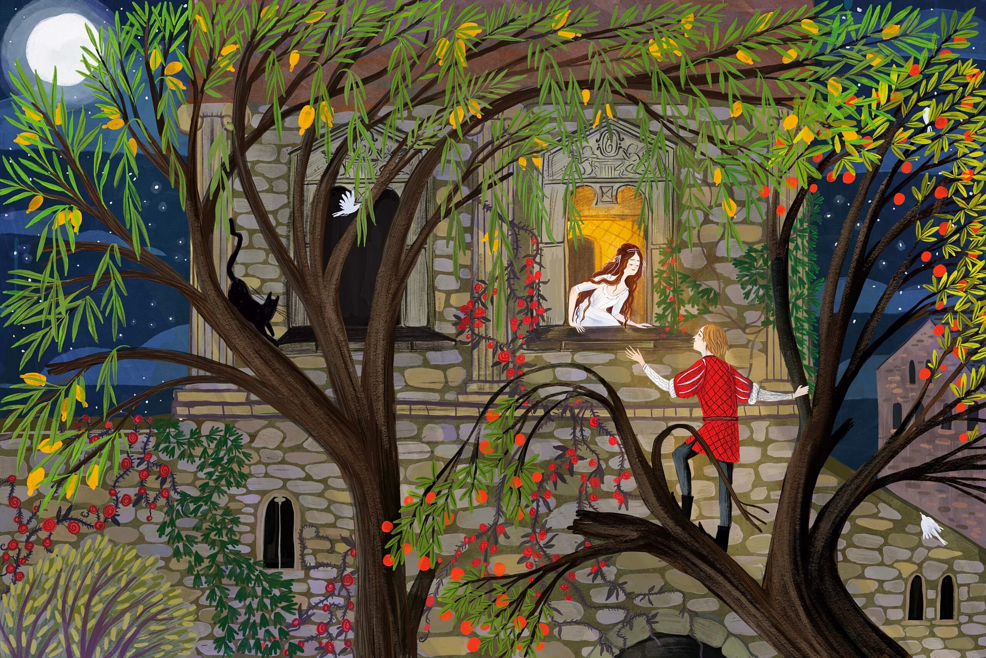 romeo and Juliet classical story children's book illustration Lia Visirin